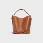 BUCKET 16 BAG IN SMOOTH CALFSKIN TAN - Image 3